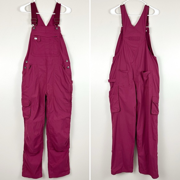 Duluth Trading Company Heirloom Gardening Bib Overalls Small x 33 Raisin - Picture 2 of 9